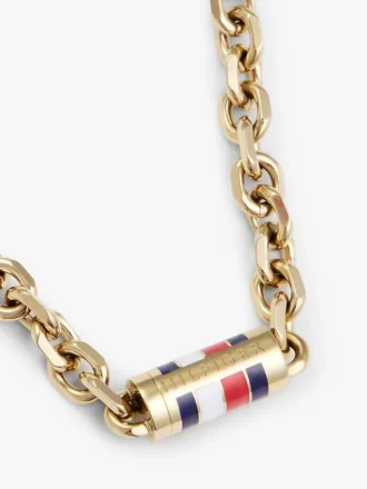 Ketting met kenmerkende gestreepte schakels