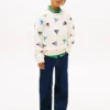 Kinder-sweatshirt met all-over zeilvlaggenprint Kinder-sweatshirt met all-over zeilvlaggenprint
