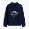Kinder-sweatshirt met gebogen Hilfiger-print