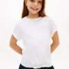 Kinder-T-shirt met Hilfiger-logo en strik aan de voorkant