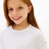Kinder-T-shirt met Hilfiger-logo en strik aan de voorkant
