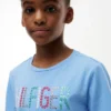 Kinder-T-shirt met pailletten en Hilfiger-logo Kinder-T-shirt met pailletten en Hilfiger-logo