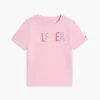 Kinder-T-shirt met pailletten en Hilfiger-logo