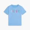 Kinder-T-shirt met pailletten en Hilfiger-logo Kinder-T-shirt met pailletten en Hilfiger-logo