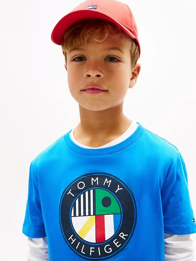 Kinder-T-shirt met zeil-cirkel-logo Kinder-T-shirt met zeil-cirkel-logo