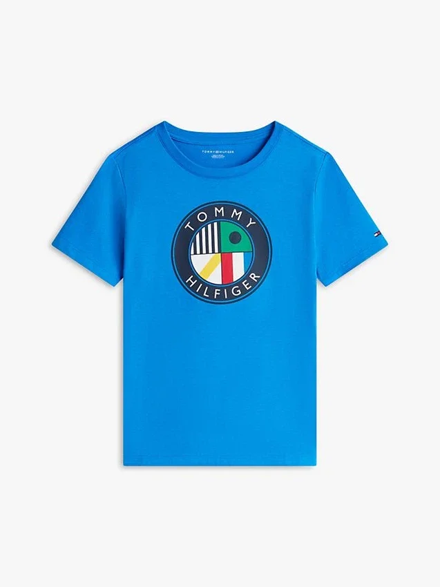 Kinder-T-shirt met zeil-cirkel-logo Kinder-T-shirt met zeil-cirkel-logo