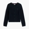 Kindercardigan met kabelpatroon