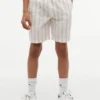 Kinderen’s Relaxed gestreepte linenmix-short