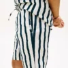 Kinderen’s Relaxed gestreepte linenmix-short