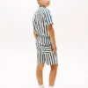 Kinderen’s Relaxed gestreepte linenmix-short