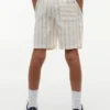 Kinderen’s Relaxed gestreepte linenmix-short