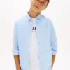 Kinderen’s Relaxed overhemd van linnenmix