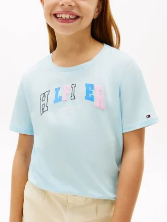 Kinderen’s veelkleurig Hilfiger-logo T-shirt