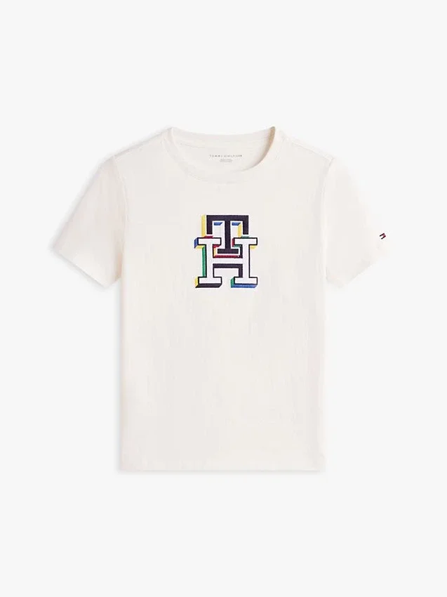 Kinderen’s veelkleurig monogram T-shirt Kinderen’s veelkleurig monogram T-shirt