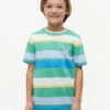 Kinderen T-shirt met veelkleurige strepen Kinderen T-shirt met veelkleurige strepen