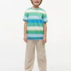 Kinderen T-shirt met veelkleurige strepen Kinderen T-shirt met veelkleurige strepen