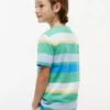 Kinderen T-shirt met veelkleurige strepen Kinderen T-shirt met veelkleurige strepen