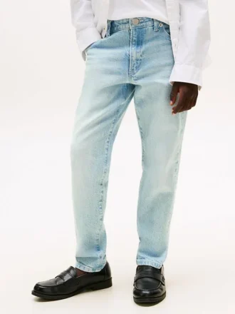 Kinderjeans met gebleekte wassing en rechte pijpen