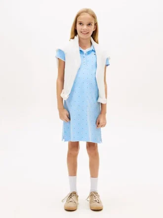 Kinderjurk met all-over bloemenprint