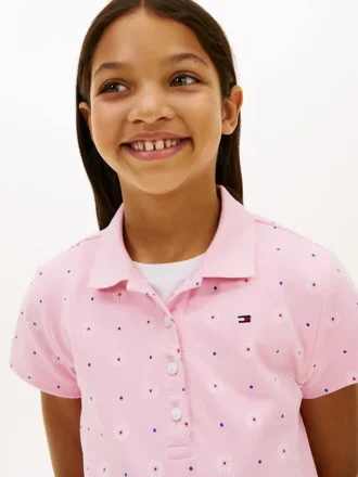 Kinderjurk met all-over bloemenprint