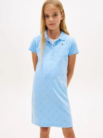 Kinderjurk met all-over bloemenprint
