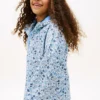 Kinderregenjas met capuchon en bloemenprint