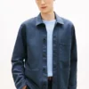 Kledingstukgeverfd denim werkjack Kledingstukgeverfd denim werkjack