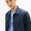 Kledingstukgeverfd denim werkjack Kledingstukgeverfd denim werkjack
