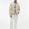 Kledingstukgeverfd denim werkjack Kledingstukgeverfd denim werkjack