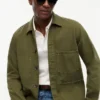 Kledingstukgeverfd denim werkjack Kledingstukgeverfd denim werkjack