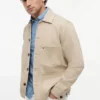 Kledingstukgeverfd denim werkjack Kledingstukgeverfd denim werkjack