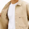 Kledingstukgeverfd denim werkjack Kledingstukgeverfd denim werkjack