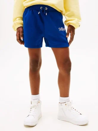 Korte broek met geborduurd logo voor kinderen