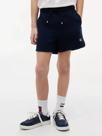 Korte broek met vlaglogo in dezelfde kleur voor kinderen
