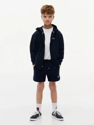 Korte broek met vlaglogo in dezelfde kleur voor kinderen