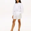 Korte shorts met borduursels en oogjes voor kinderen