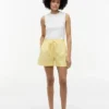 Korte shorts van linnen-katoenmix Korte shorts van linnen-katoenmix