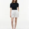 Korte shorts van linnen-katoenmix Korte shorts van linnen-katoenmix