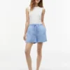 Korte shorts van linnen-katoenmix Korte shorts van linnen-katoenmix