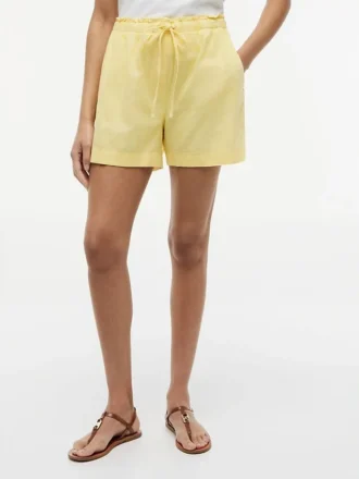 Korte shorts van linnen-katoenmix Korte shorts van linnen-katoenmix