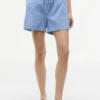 Korte shorts van linnen-katoenmix Korte shorts van linnen-katoenmix