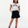 Korte stretch-Shorts met riem voor kinderen
