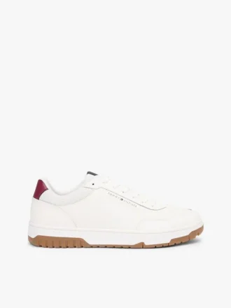 Lage sneaker van gemengd leer Lage sneaker van gemengd leer