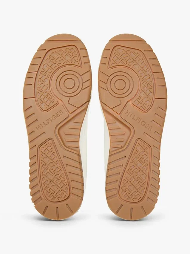 Lage sneaker van gemengd leer Lage sneaker van gemengd leer