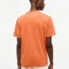 Laurierbladlogo T-shirt, in de massa geverfd Laurierbladlogo T-shirt, in de massa geverfd
