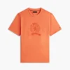 Laurierbladlogo T-shirt, in de massa geverfd Laurierbladlogo T-shirt, in de massa geverfd