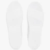 Lederen court sneaker met metallic accenten Lederen court sneaker met metallic accenten