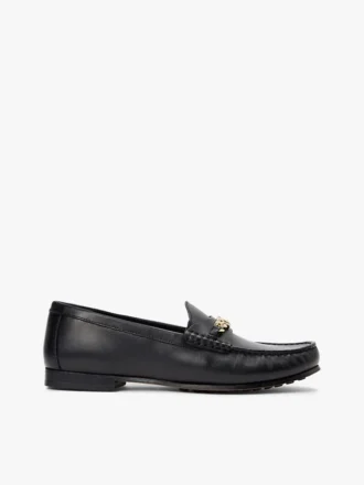 Lederen loafer met ketting