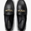 Lederen loafer met ketting Lederen loafer met ketting