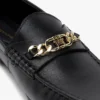 Lederen loafer met ketting Lederen loafer met ketting